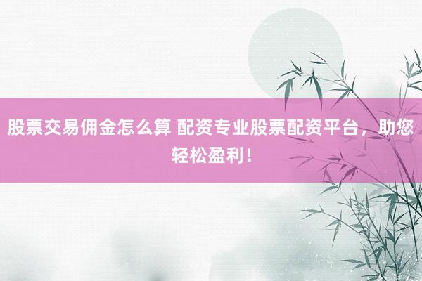 股票交易佣金怎么算 配资专业股票配资平台，助您轻松盈利！